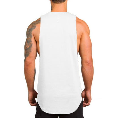Breathable Cotton Men's Vest for Gym Training