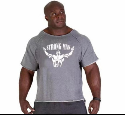 Men's Batman Print Gym Short Sleeve Shirt