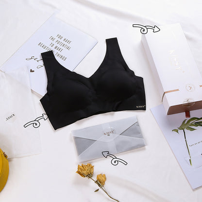 Kissy Platinum Wireless Yoga Sports Bra (Seamless)