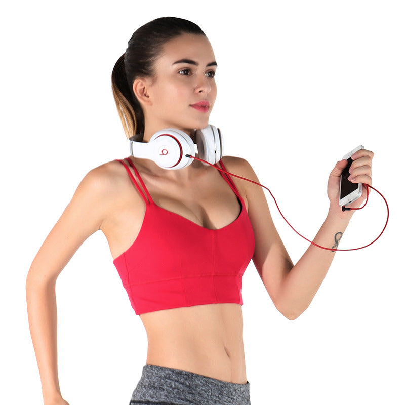 Cross-Back Sports Bra for Yoga and Fitness