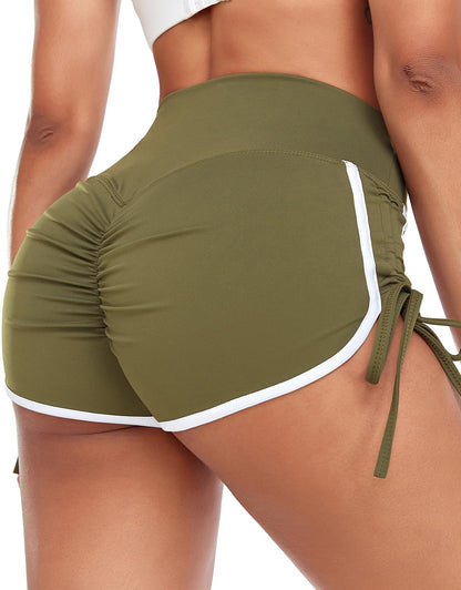 KIWI RATA Womens High Waist Booty Shorts Scrunch Butt Lifting Gym Workout Sexy Yoga Hot Pants